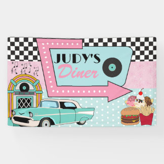 Bannière de la fête d'anniversaire Retro les année