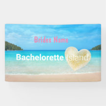 Bannière de la fête de bachelorette de Love Island