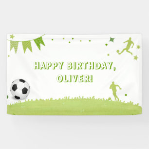 Bannière de la fête de football pour enfants Sport