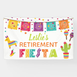 Bannière de la fête de la retraite Fiesta - Arrièr