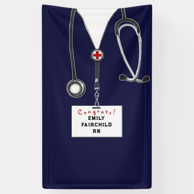 Bannière de la fête de l'infirmière (Vertical)