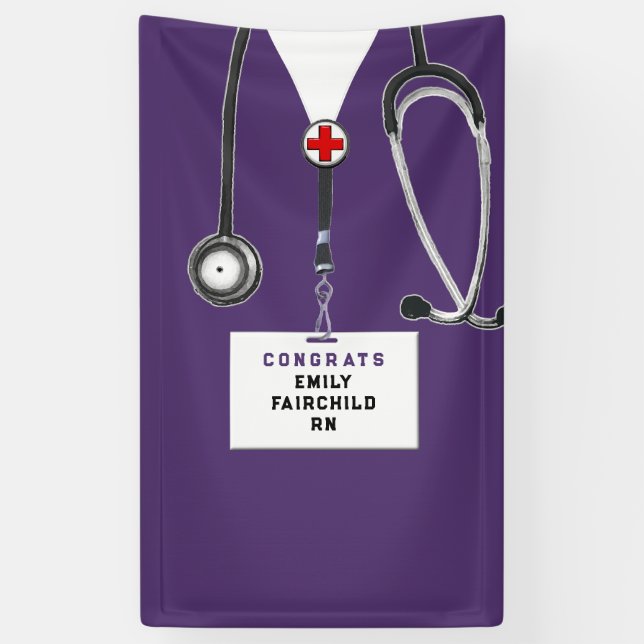 Bannière de la fête de l'infirmière (Vertical)