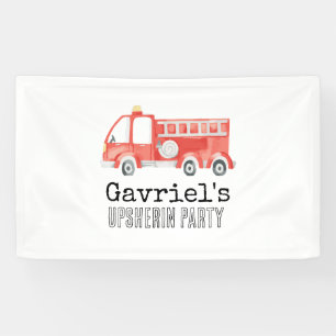 Bannière de la fête des camions à feu
