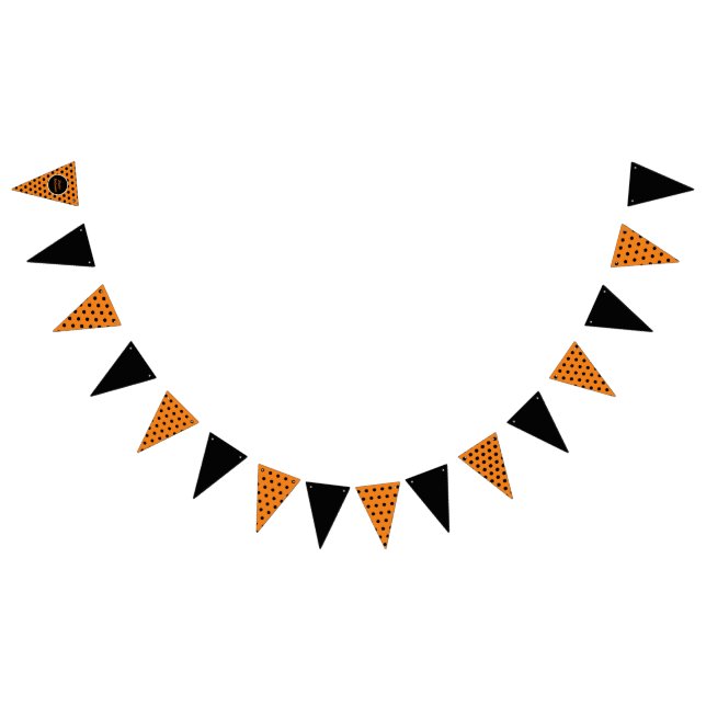 Bannière de la fête d'Halloween (orange et noir) (Tout)