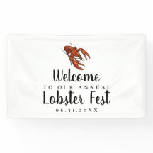 Bannière de la fête du homard