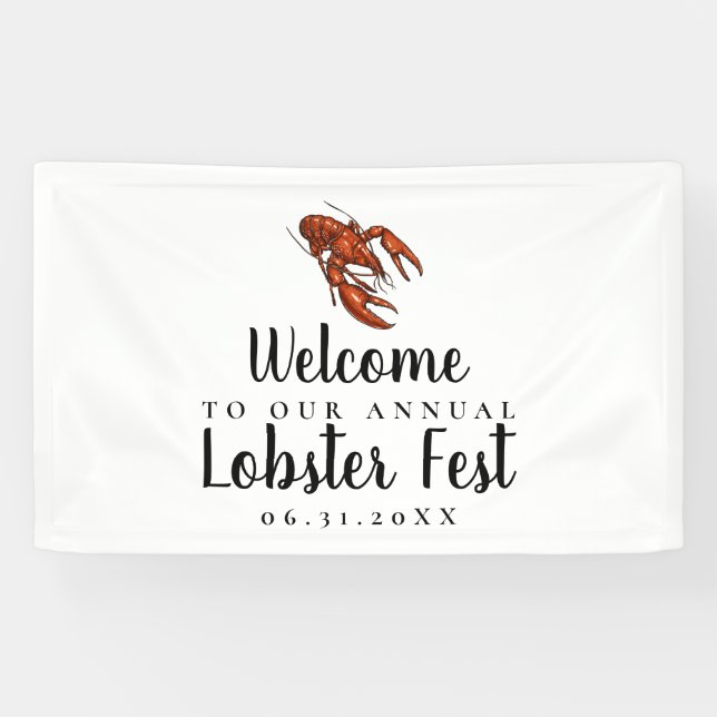 Bannière de la fête du homard (Horizontal)