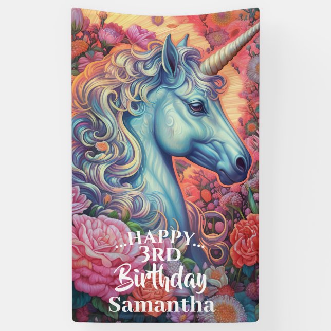 Bannière de la licorne magique (Vertical)