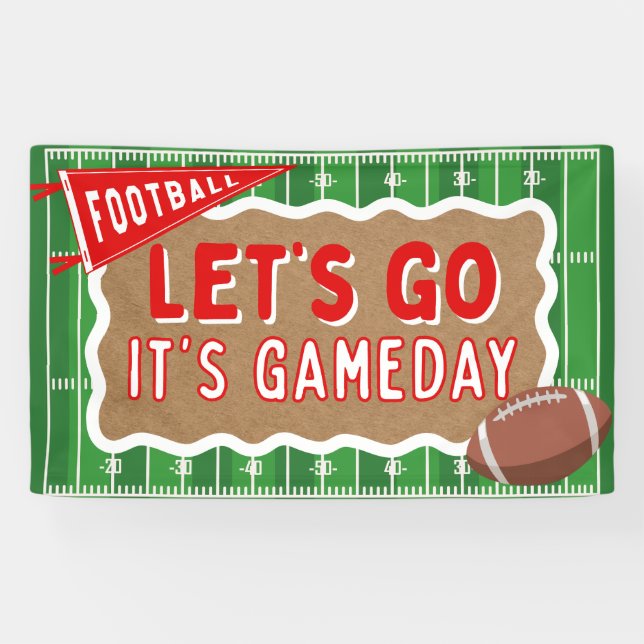 Bannière de la partie de football de Gameday (Horizontal)
