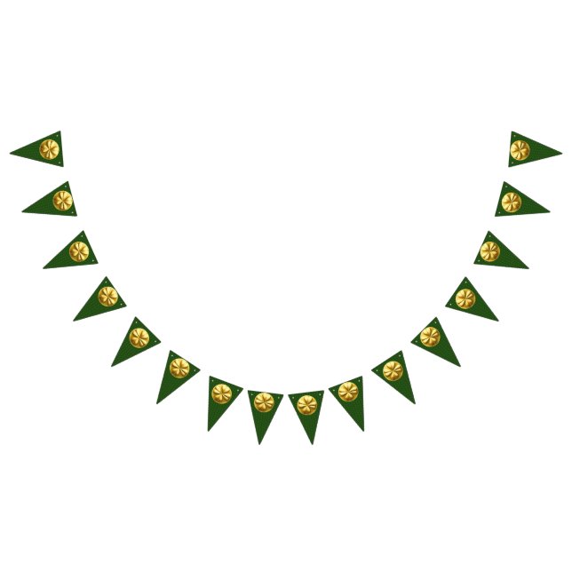 Bannière de la Saint Patrick Shamrock d'or (Tout)