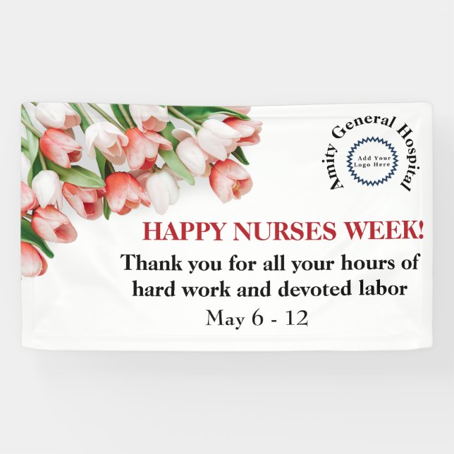 Bannière de la Semaine des infirmières joyeuses de (Horizontal)