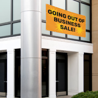 Bannière de liquidation de stock