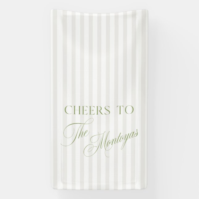 Bannière de mariage beige (Verticale)