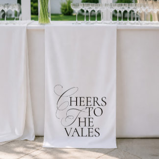 Bannière de mariage minimaliste moderne Cheers