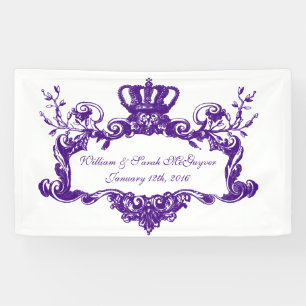Bannière de Mariage Régal Élégante Personnalisée