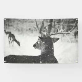 Bannière DE NEIGE AVEC GROMMETS