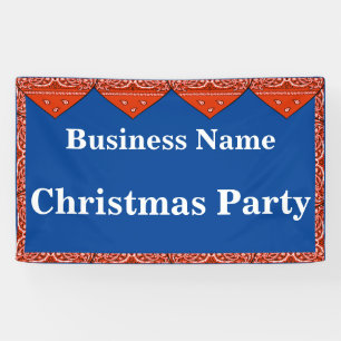 Bannière de Noël Bandana rouge