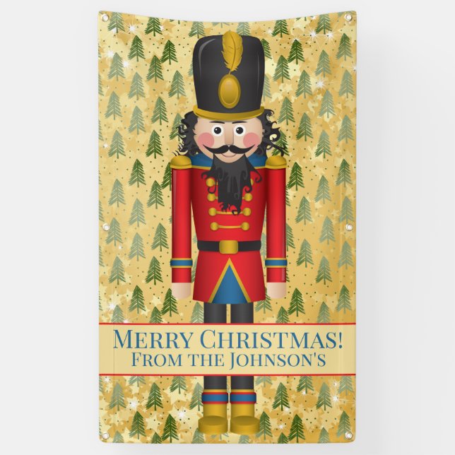 Bannière de Noël de Noisette personnalisée (Vertical)