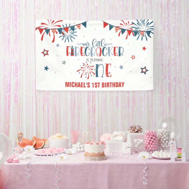 Bannière de notre petit fêtard 1er anniversaire (N (Fête)