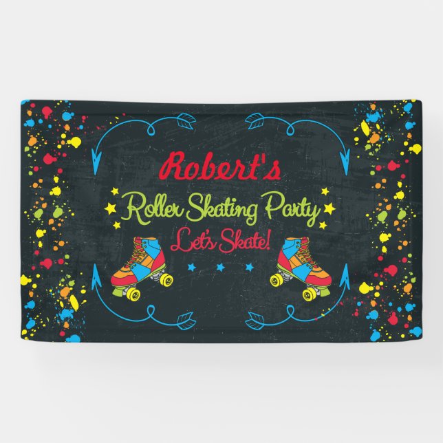 Bannière de partie de patin (Horizontal)
