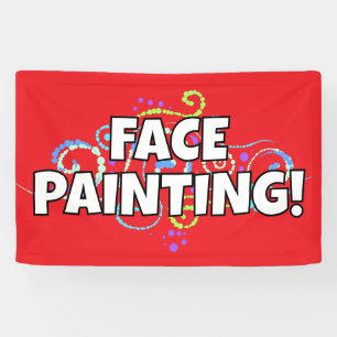 Bannière de peinture de visage