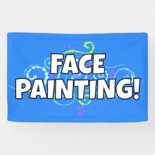 Bannière de peinture faciale