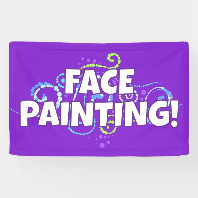 Bannière de peinture faciale (Horizontal)