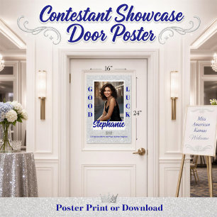 Bannière de porte de concours personnalisée Poster
