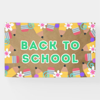 Bannière de Poster de Classe pour le Retour à l'Éc