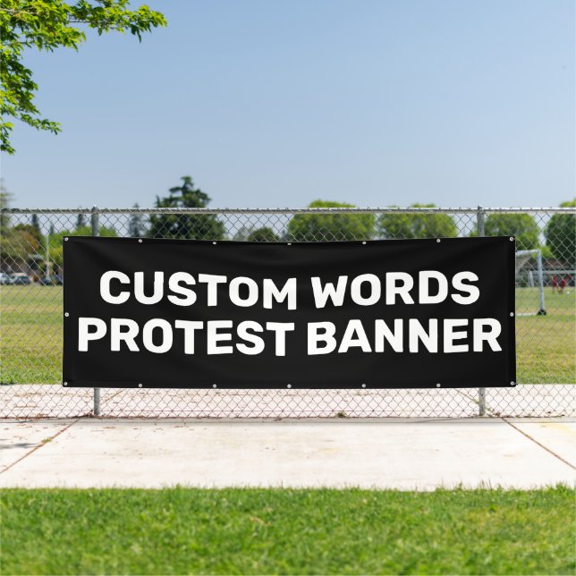Bannière de protestation personnalisée (Insitu)