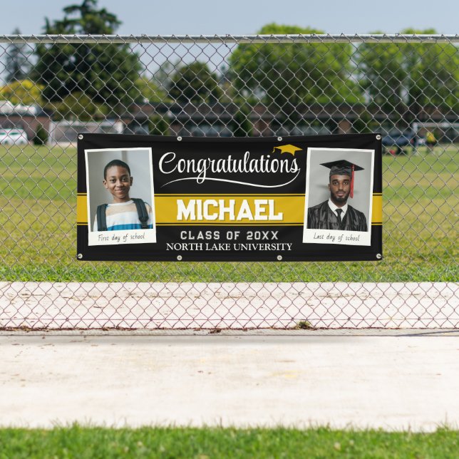 Bannière de remise de diplômes modifiable Alors et (En situation)
