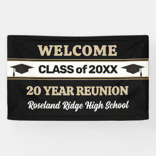 Bannière de retrouvailles de classe de 20 ans