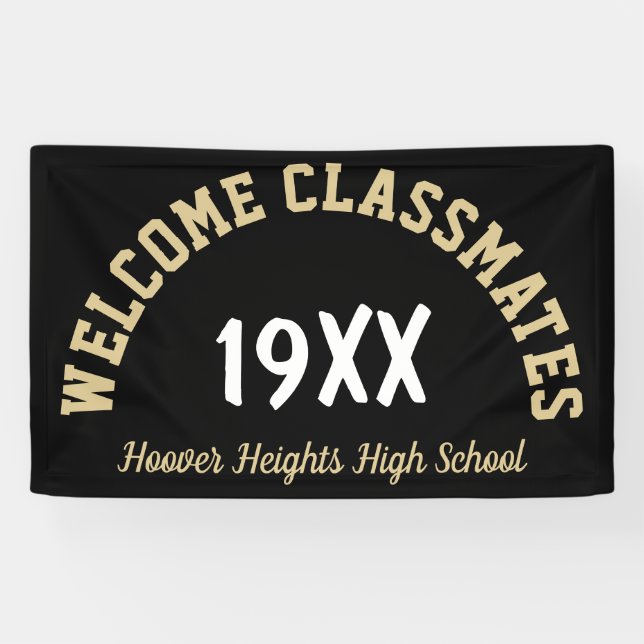 Bannière de réunion de classe Bienvenue (Horizontal)