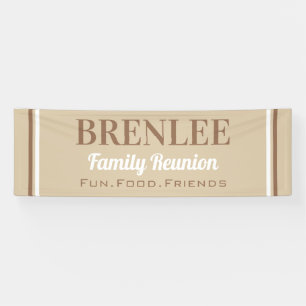 Bannière de réunion de grande famille personnalisé