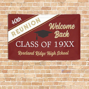 Bannière de réunion de la classe de retour