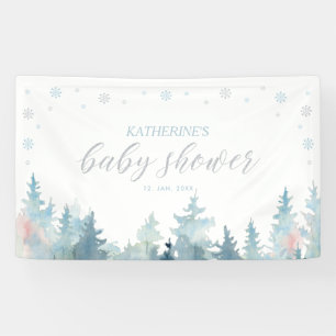 Bannière de salle pour Baby Shower sur le thème de
