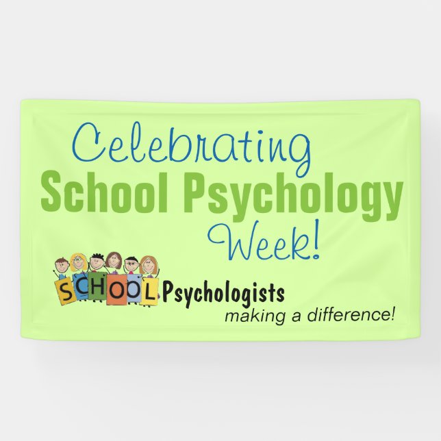 Bannière de semaine de psychologie d'école (Horizontal)