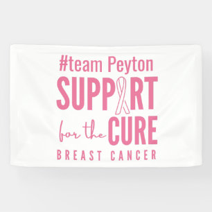 Bannière de soutien personnalisé cancer du sein