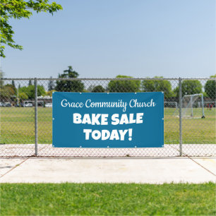 Bannière de vente de gâteaux de l'église personnal