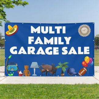 Bannière de vente Garage multifamille