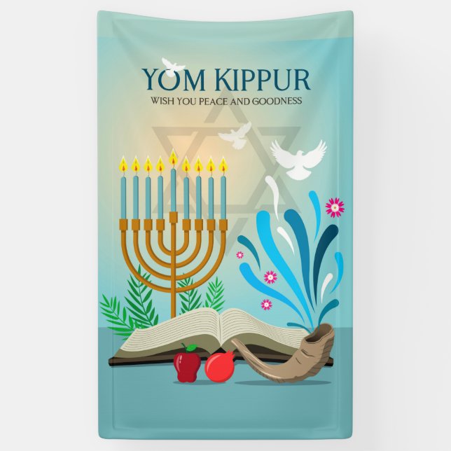 Bannière de Yom Kippour (Vertical)