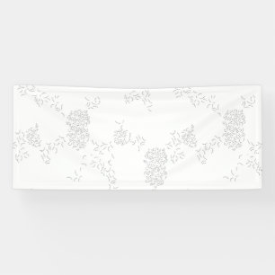 Bannière décorative en gris pâle