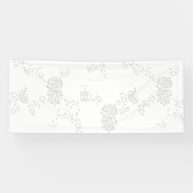 Bannière décorative en gris pâle (Horizontal)