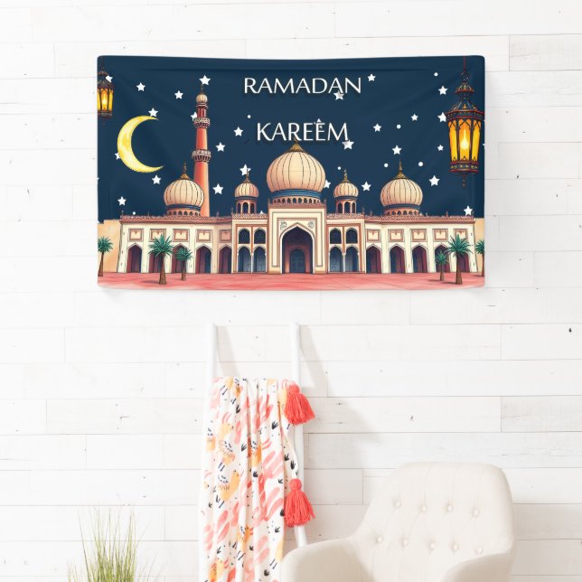 Bannière décorative Ramadan (En situation)