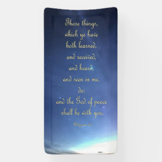 Bannière d'encouragement - Philippiens 4:9