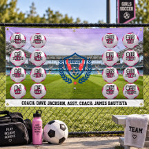 Bannière d'équipe de football de soccer personnali