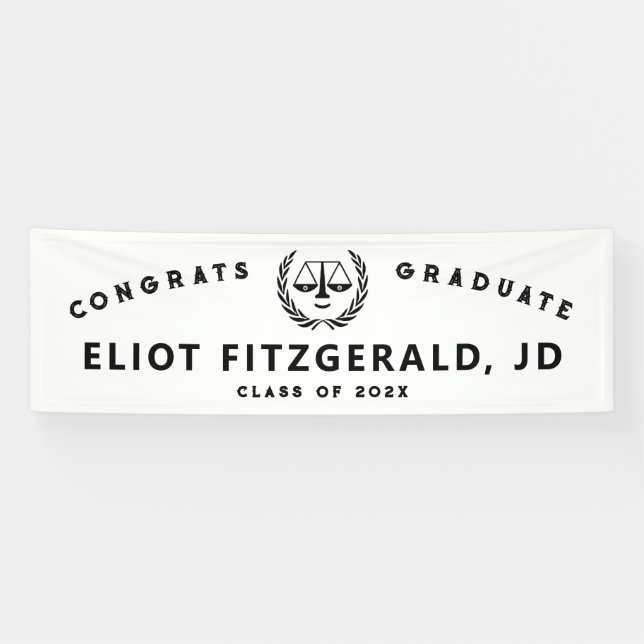 Bannière des diplômes de l'école de droit (Horizontal)