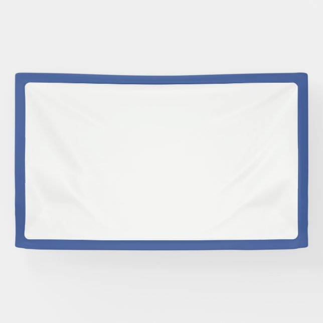 Bannière d'événement blanche à cadre bleu personna (Horizontal)