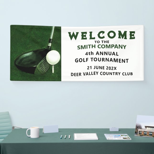 Bannière d'événement de golf (Salon professionnel)