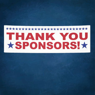 Bannière d'événement Merci Sponsors