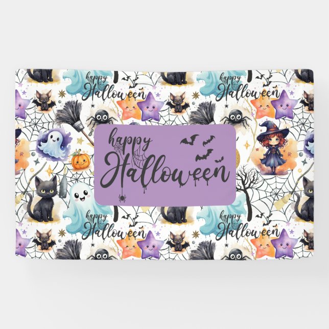 Bannière d'Halloween charmante (Horizontal)